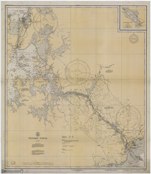 Panama Canal 1932 Panama Canal Nautical Chart Reprint 955 Panama Canal 1932 Panama Canal Nautical Chart Reprint 955