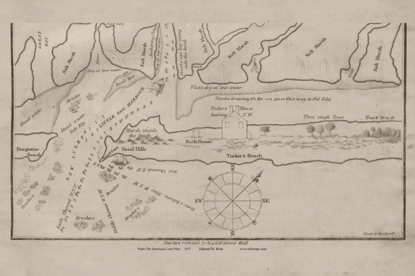 Little Egg Harbor, 1837 American Coast Pilot - USA Regionals