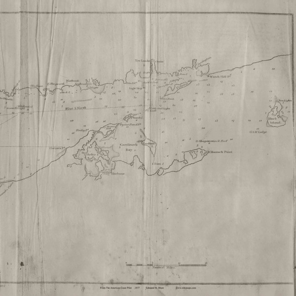 Long Island Sound 2, 1837 American Coast Pilot - USA Regionals