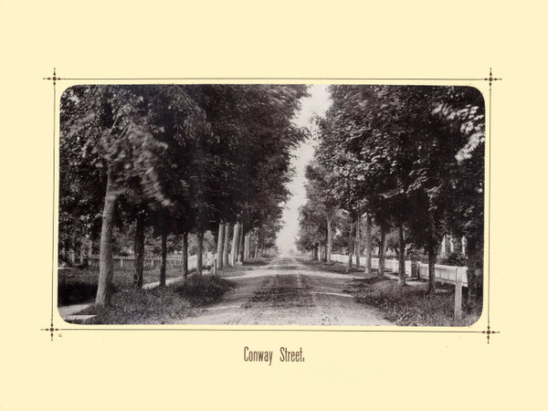 Conway Street, Greenfield Massachusetts 1881 - Greenfield Illustrated 25 Views 1881 Reprint