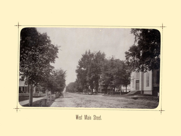 West Main Street, Greenfield Massachusetts 1881 - Greenfield Illustrated 25 Views 1881 Reprint West Main Street, Greenfield Massachusetts 1881 - Greenfield Illustrated 25 Views 1881 Reprint