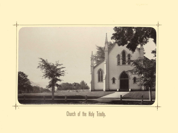 Church of the Holy Trinity, Greenfield Massachusetts 1881 - Greenfield Illustrated 25 Views 1881 Reprint Church of the Holy Trinity, Greenfield Massachusetts 1881 - Greenfield Illustrated 25 Views 1881 Reprint