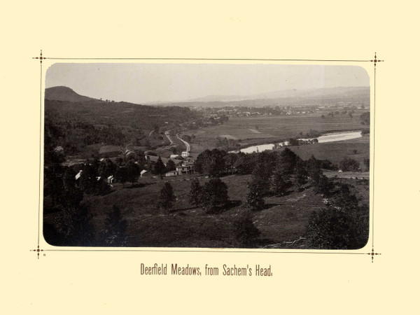 Deerfield Meadows, from Sachem's Head, Greenfield Deerfield Massachusetts 1881 - Greenfield Illustrated 25 Views 1881 Reprint Deerfield Meadows, from Sachem's Head, Greenfield Deerfield Massachusetts 1881 - Greenfield Illustrated 25 Views 1881 Reprint