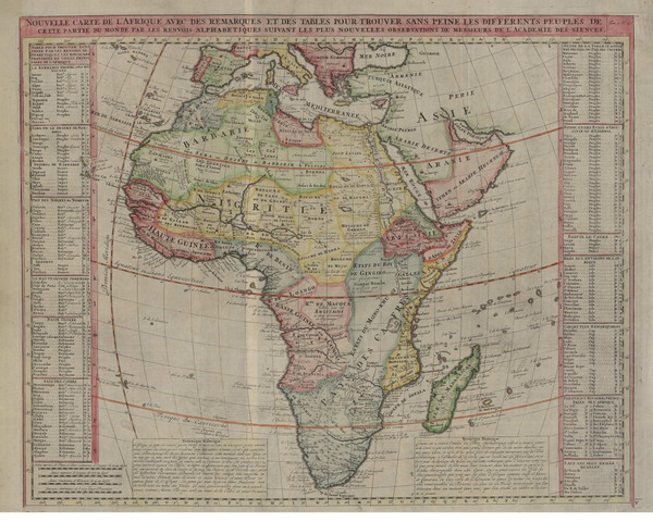 ca 1680 Map of Africa by Gueudeville