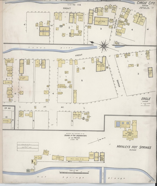Circle City Alaska 1914 - Old Map Alaska Fire Insurance Index