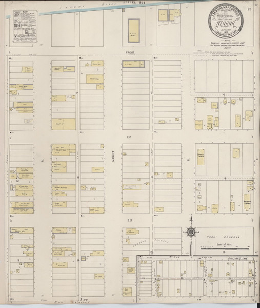 Nenana Alaska 1917 - Old Map Alaska Fire Insurance Index