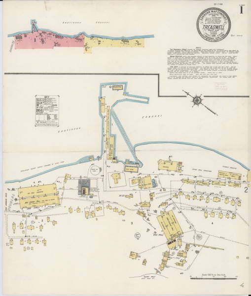Treadwell Alaska 1914 - Old Map Alaska Fire Insurance Index