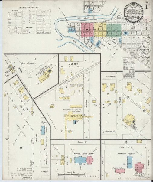 Batesville, Arkansas 1897 - Old Map Arkansas Fire Insurance Index Batesville, Arkansas 1897 - Old Map Arkansas Fire Insurance Index