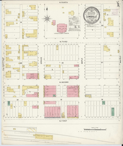 Lewisville, Arkansas 1908 - Old Map Arkansas Fire Insurance Index Lewisville, Arkansas 1908 - Old Map Arkansas Fire Insurance Index