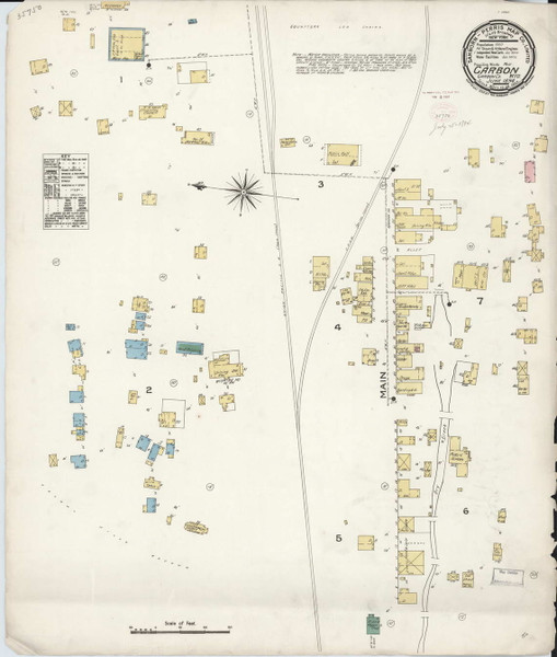 Carbon, Wyoming 1894 - Old Map Wyoming Fire Insurance Index