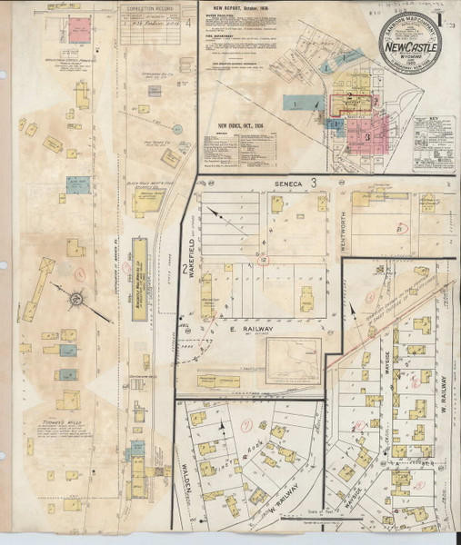 Newcastle, Wyoming 1936 - Old Map Wyoming Fire Insurance Index