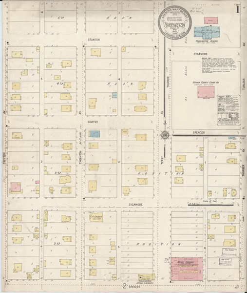 Torrington, Wyoming 1918 - Old Map Wyoming Fire Insurance Index Torrington, Wyoming 1918 - Old Map Wyoming Fire Insurance Index