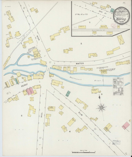 Buckfield, Maine 1894 - Old Map Maine Fire Insurance Index