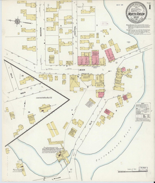 North Anson, Maine 1911 - Old Map Maine Fire Insurance Index North Anson, Maine 1911 - Old Map Maine Fire Insurance Index