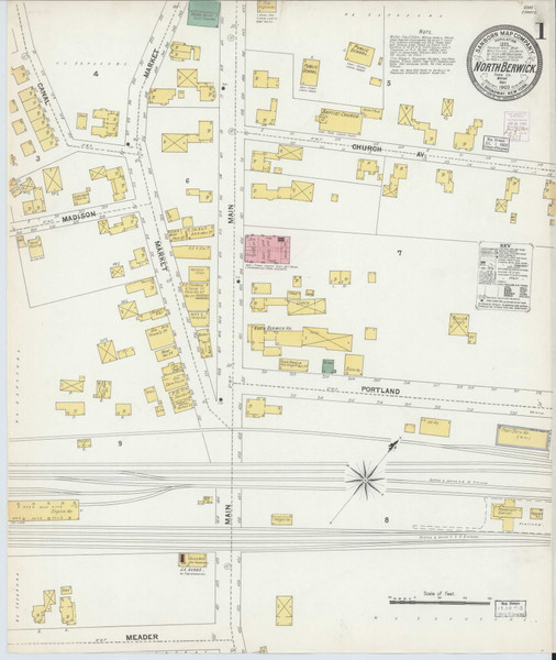 North Berwick, Maine 1903 - Old Map Maine Fire Insurance Index North Berwick, Maine 1903 - Old Map Maine Fire Insurance Index