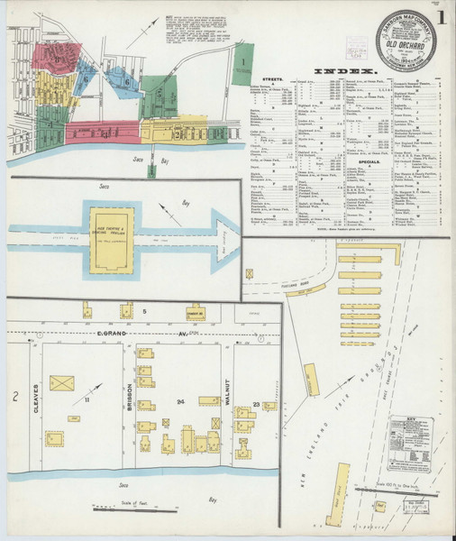 Old Orchard, Maine 1904 - Old Map Maine Fire Insurance Index