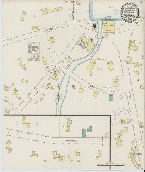 Washburn, Maine 1895 - Old Map Maine Fire Insurance Index
