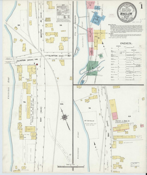 Winslow, Maine 1911 - Old Map Maine Fire Insurance Index Winslow, Maine 1911 - Old Map Maine Fire Insurance Index