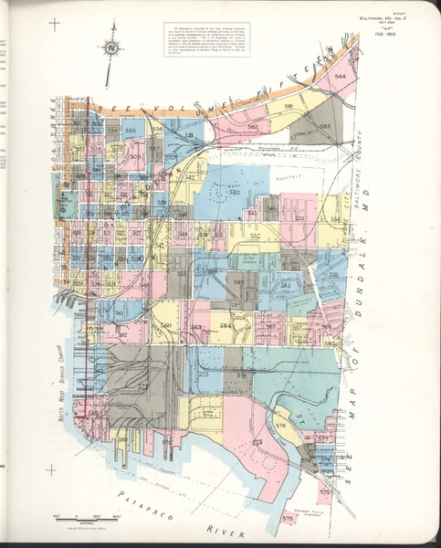 Baltimore, Maryland 05 1953 - Old Map Maryland Fire Insurance Index Baltimore, Maryland 05 1953 - Old Map Maryland Fire Insurance Index