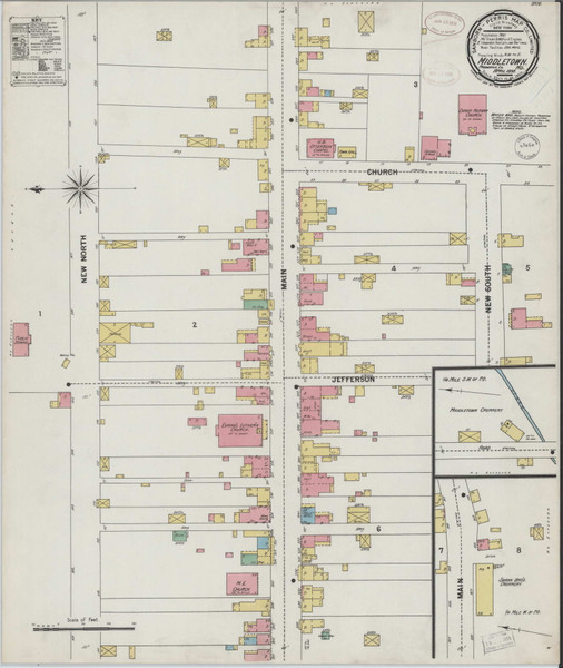 Middletown, Maryland 1899 - Old Map Maryland Fire Insurance Index Middletown, Maryland 1899 - Old Map Maryland Fire Insurance Index