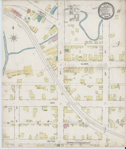 Oakland, Maryland 1892 - Old Map Maryland Fire Insurance Index