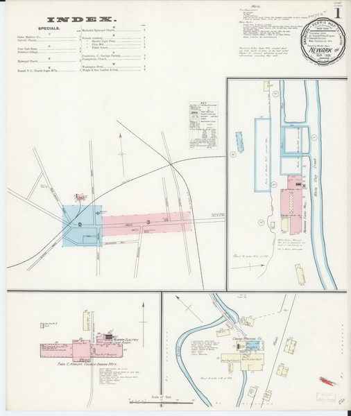 Newark, Delaware 1891 - Old Map Delaware Fire Insurance Index