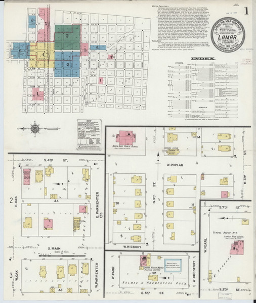 Lamar, Colorado 1911 - Old Map Colorado Fire Insurance Index