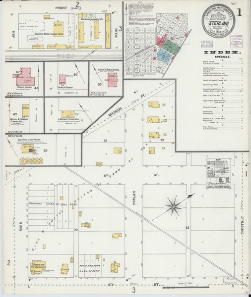 Sterling, Colorado 1904 - Old Map Colorado Fire Insurance Index