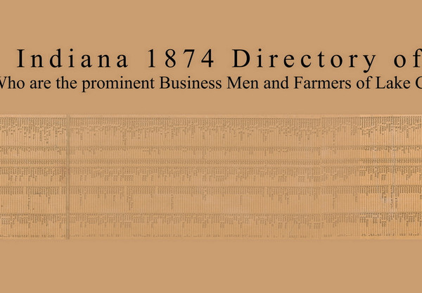 Business Directory for Lake County Part 2, Indiana 1874 Old Town Map Custom Print - Lake Co.
