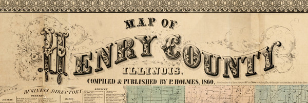 Title of Source Map - Monroe County Illinois 1901 - Old Town Map Custom Print - Henry Co. - NOT FOR SALE