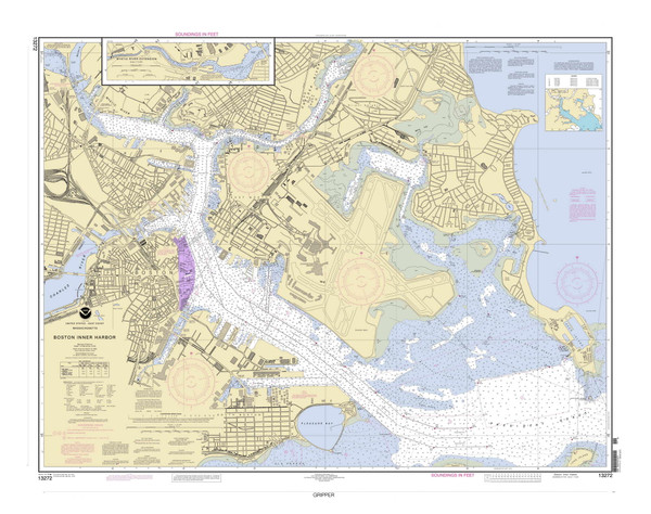 Boston Inner Harbor 2004 - Old Map Nautical Chart AC Harbors 248 - Massachusetts