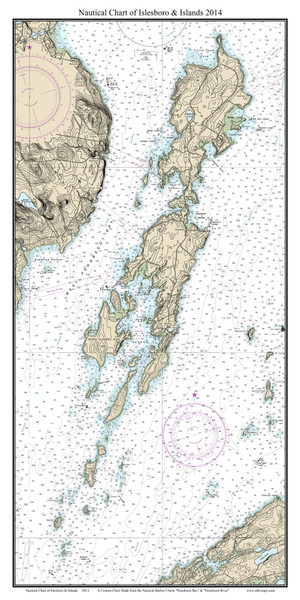 Islesboro & Islands 2014 - Maine Harbors Custom Chart - PenobBay 05