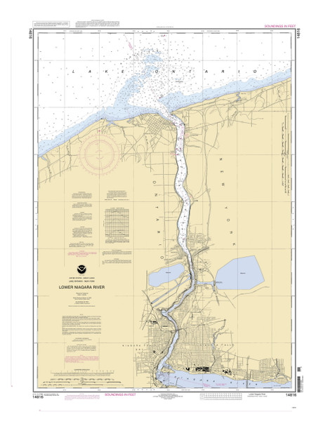Lower Niagara Harbor 2004 Lake Ontario Harbor Chart Reprint Great Lakes 2 - 256 Lower Niagara Harbor 2004 Lake Ontario Harbor Chart Reprint Great Lakes 2 - 256