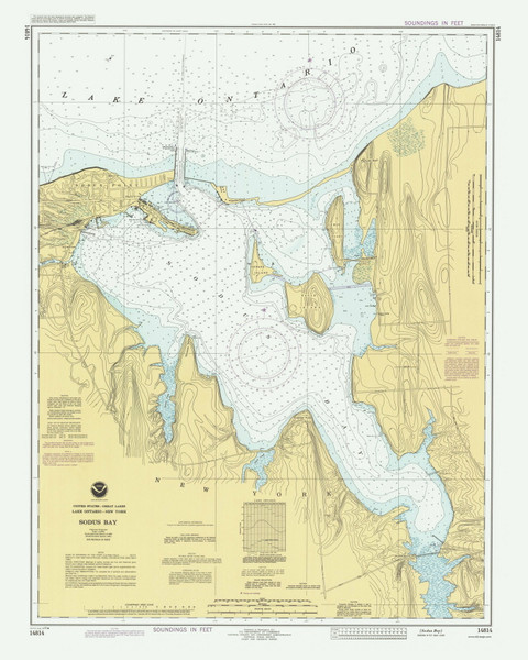 Great Sodus Bay 1993 Lake Ontario Harbor Chart Reprint Great Lakes 2 - 234 Great Sodus Bay 1993 Lake Ontario Harbor Chart Reprint Great Lakes 2 - 234