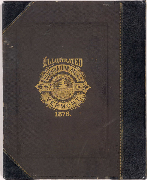 Back Cover 1876- from the Burgett & Co Vermont State Atlas - Old Map Reprint 79