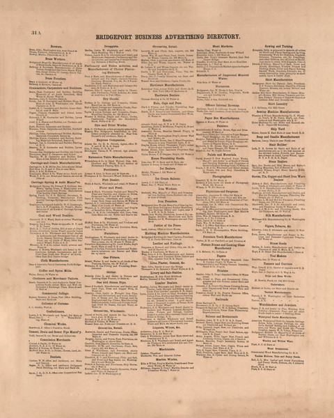 Bridgeport Business Advertising Directory, Connecticut 1867 - Fairfield Co. Old Town Map Reprint - NYC Vicinity Atlas 2609 36 Bridgeport Business Advertising Directory, Connecticut 1867 - Fairfield Co. Old Town Map Reprint - NYC Vicinity Atlas 2609 36