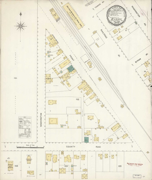 Byron California 1896 - Fire Insurance Index - Old Map Reprint