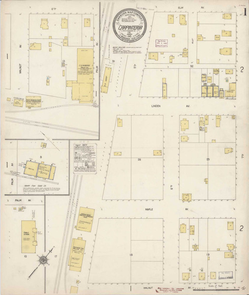 Carpinteria California 1916 - Fire Insurance Index - Old Map Reprint