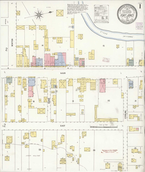 Fort Jones California 1908 - Fire Insurance Index - Old Map Reprint