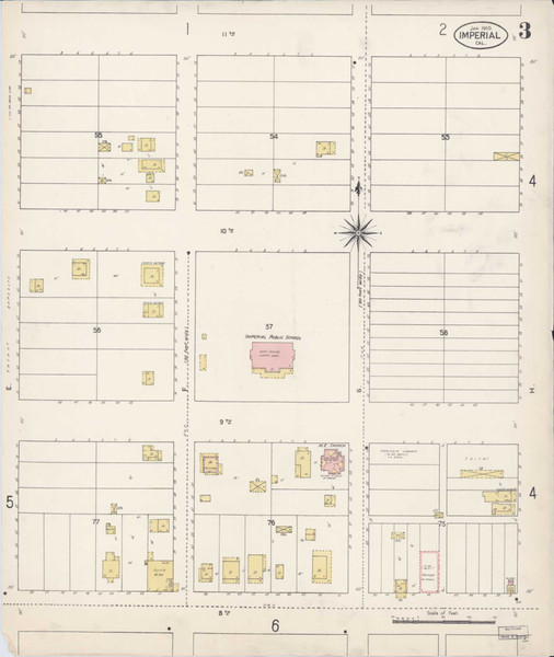 Imperial California 1910 - Fire Insurance Index - Old Map Reprint
