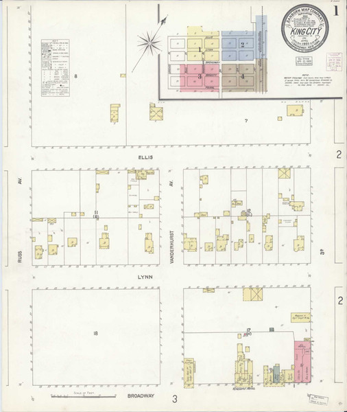 King City California 1903 - Fire Insurance Index - Old Map Reprint
