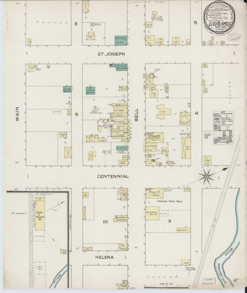 Los Alamos California 1886 - Fire Insurance Index - Old Map Reprint