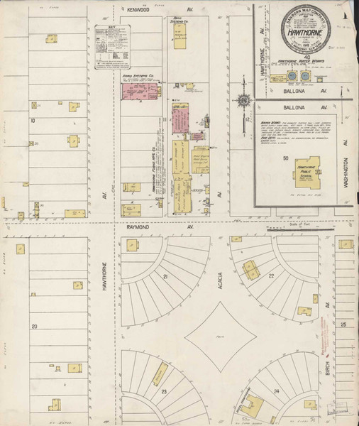 Los Angeles - Hawthorne California 1912 - Fire Insurance Index - Old Map Reprint Los Angeles - Hawthorne California 1912 - Fire Insurance Index - Old Map Reprint