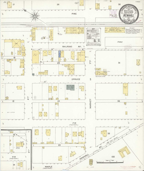 Los Angeles - Newhall California 1909 - Fire Insurance Index - Old Map Reprint Los Angeles - Newhall California 1909 - Fire Insurance Index - Old Map Reprint