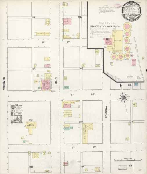 Los Angeles - South Riverside California 1891 - Fire Insurance Index - Old Map Reprint Los Angeles - South Riverside California 1891 - Fire Insurance Index - Old Map Reprint