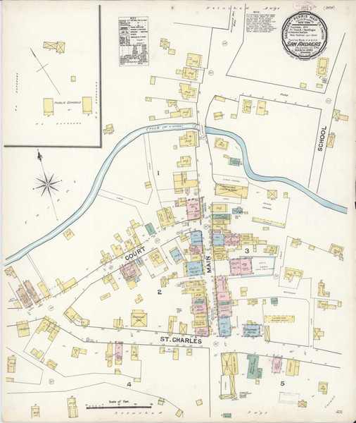 San Andreas California 1890 - Fire Insurance Index - Old Map Reprint San Andreas California 1890 - Fire Insurance Index - Old Map Reprint