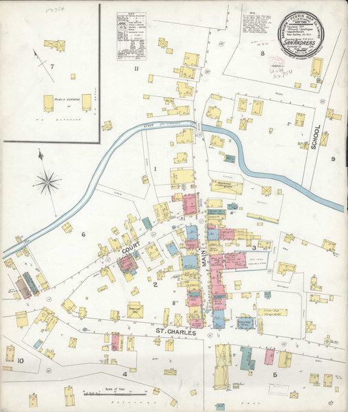 San Andreas California 1895 - Fire Insurance Index - Old Map Reprint San Andreas California 1895 - Fire Insurance Index - Old Map Reprint