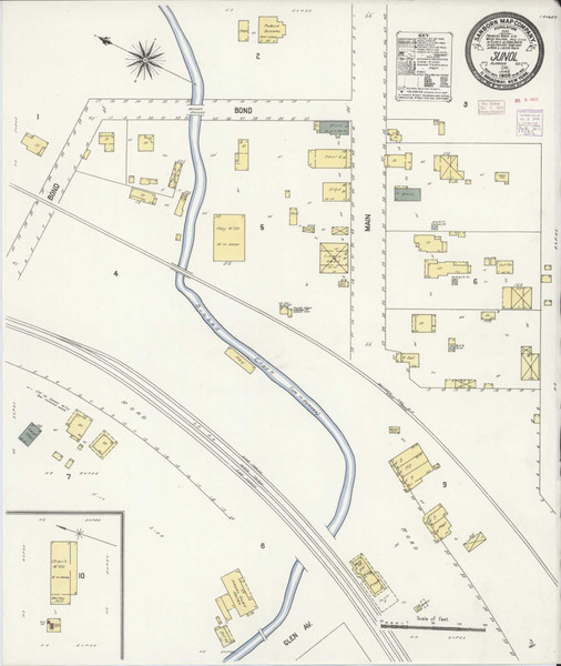 Sunol California 1908 - Fire Insurance Index - Old Map Reprint