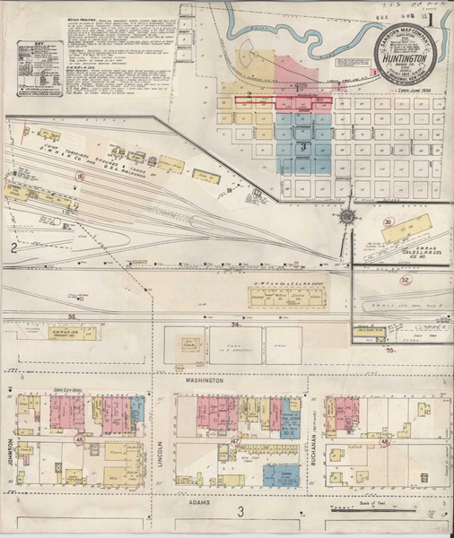 Huntington Oregon 1930 - Fire Insurance Index - Old Map Reprint