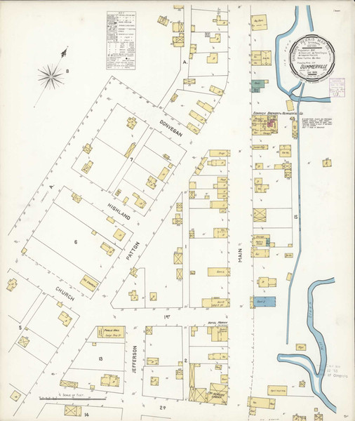 Summerville Oregon 1900 - Fire Insurance Index - Old Map Reprint